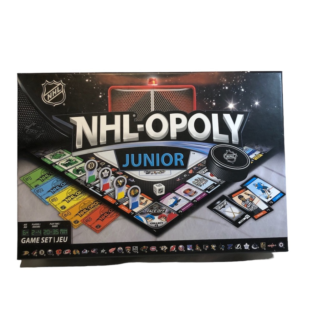 NHL-Opoly Junior Hockey Board Game Complete